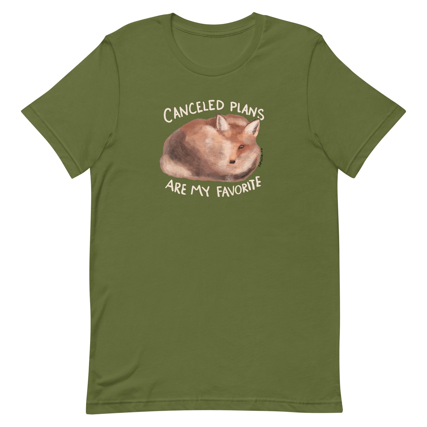 Canceled Plans are My Favorite Sleepy Fox T-Shirt