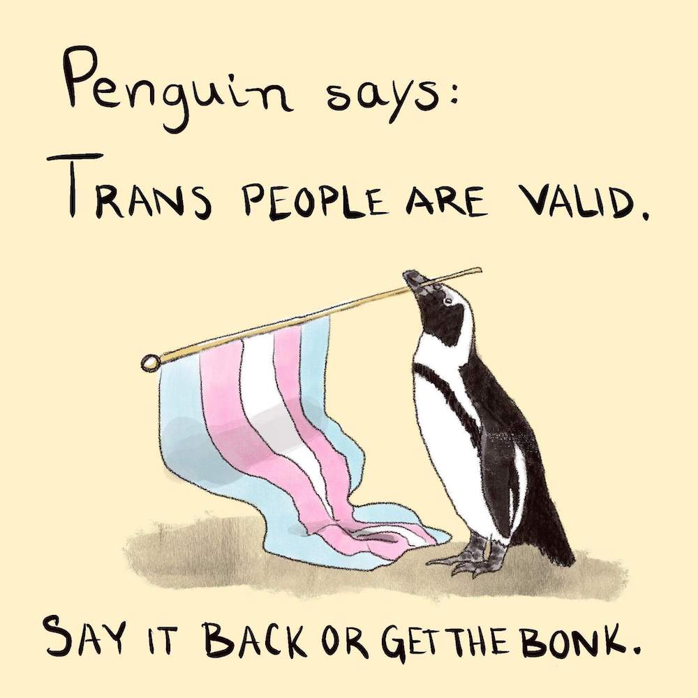 Pride,Trans,Nonbinary, Pan Penguins