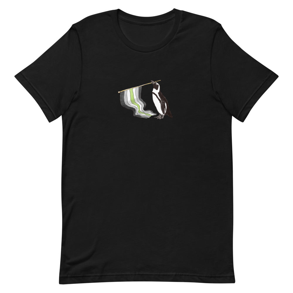 Agender Pride Flag Penguin T-Shirt