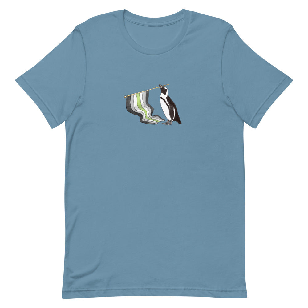 Agender Pride Flag Penguin T-Shirt