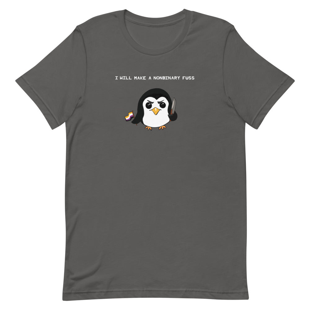 A Nonbinary Fuss Penguin T-Shirt