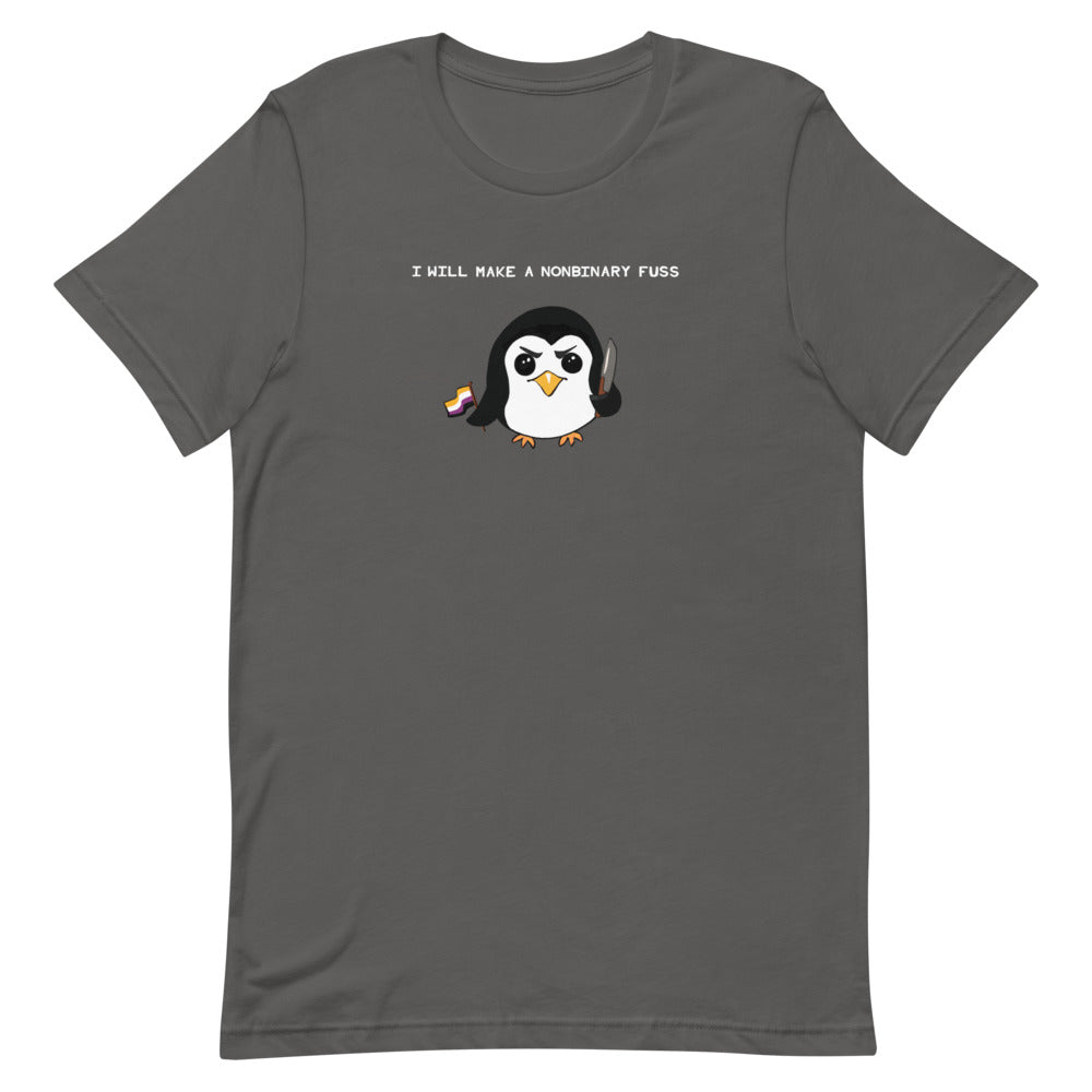 A Nonbinary Fuss Penguin T-Shirt