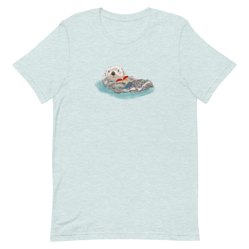 Otter Says "Be Proud" Rainbow Pride T-Shirt