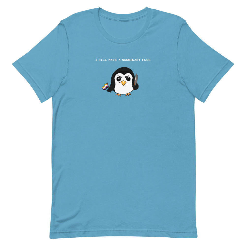 A Nonbinary Fuss Penguin T-Shirt