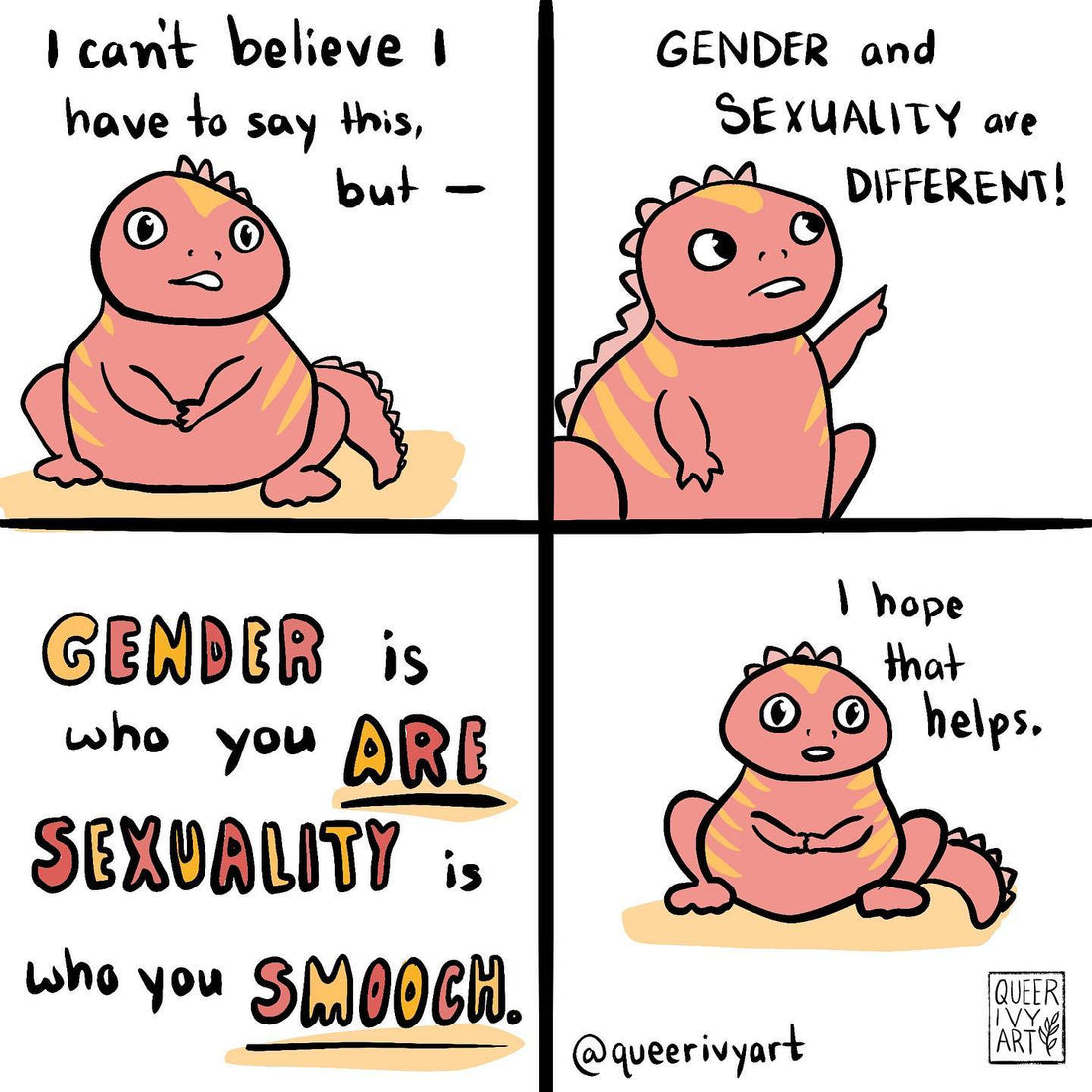 Gender and sexuality are different