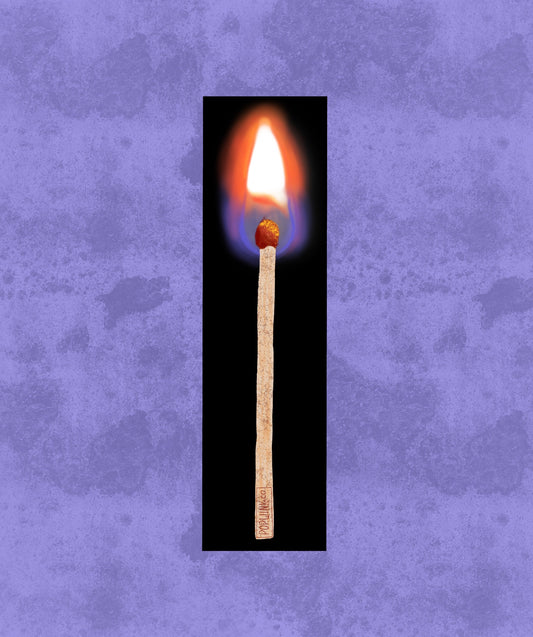 Burning Match Sticker