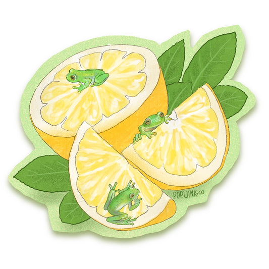 Lemon Frogs Sticker | Cute tree frogs, lemon, cute art