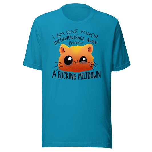 I am One Minor Inconvenience from a Fucking Meltdown T-Shirt