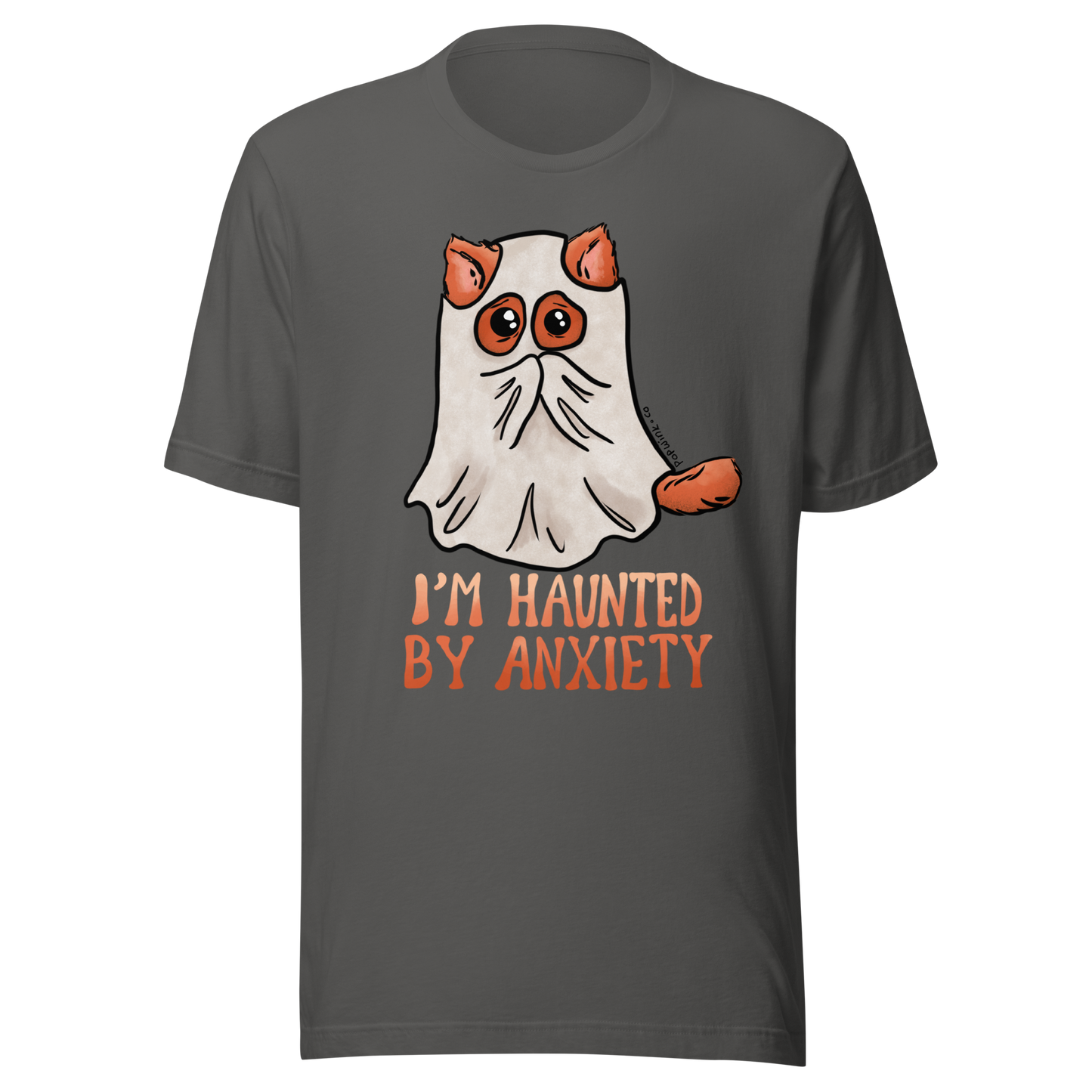 I'm Haunted by Anxiety Scared Kitty Cat T-Shirt