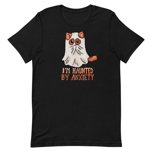 I'm Haunted by Anxiety Scared Kitty Cat T-Shirt