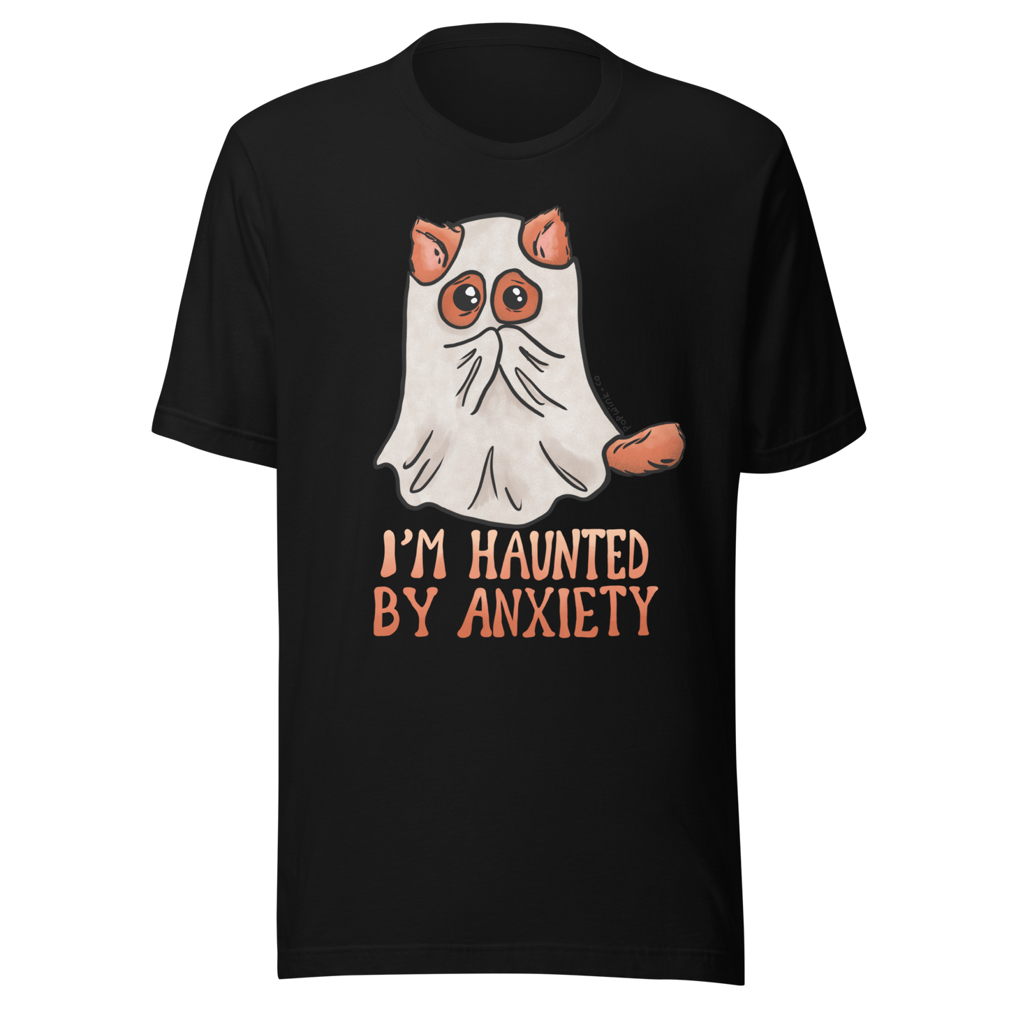 I'm Haunted by Anxiety Scared Kitty Cat T-Shirt