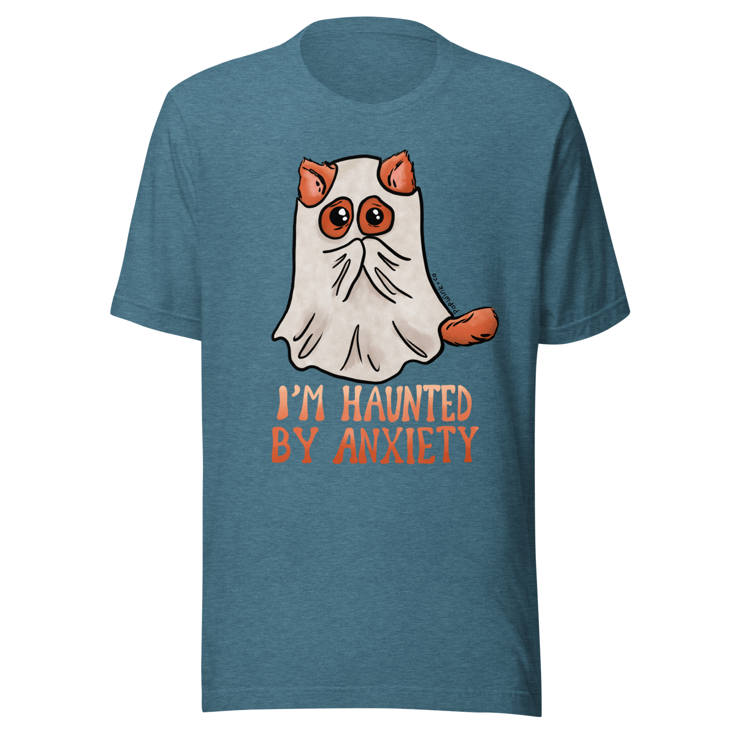 I'm Haunted by Anxiety Scared Kitty Cat T-Shirt