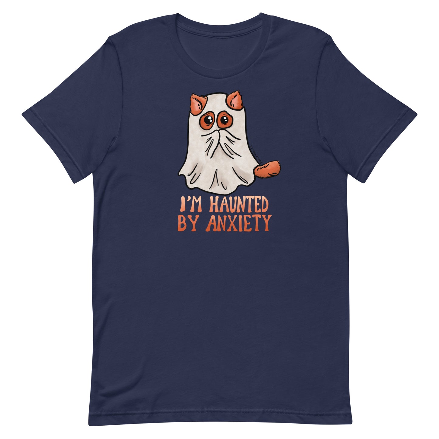 I'm Haunted by Anxiety Scared Kitty Cat T-Shirt