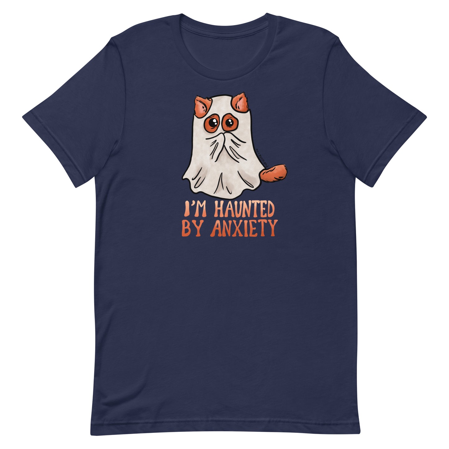 I'm Haunted by Anxiety Scared Kitty Cat T-Shirt