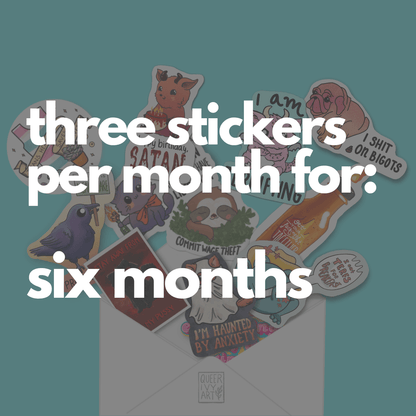 Pre-Paid Six Months of Sticker Club