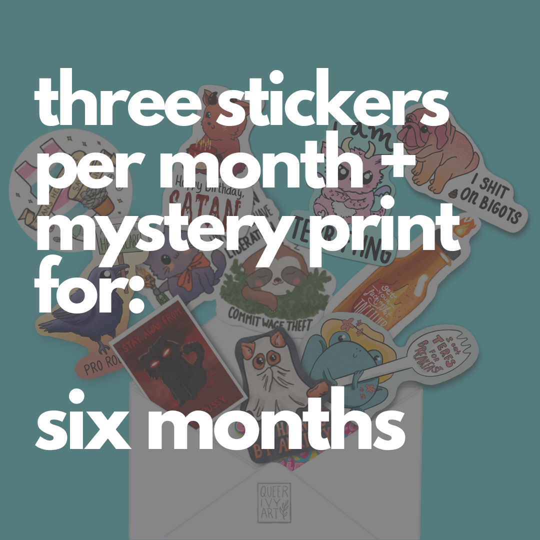 Pre-Paid Six Months of Sticker Club