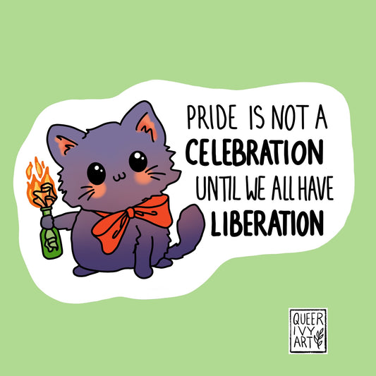 Pride is not a Celebration until we all Have Liberation Sticker