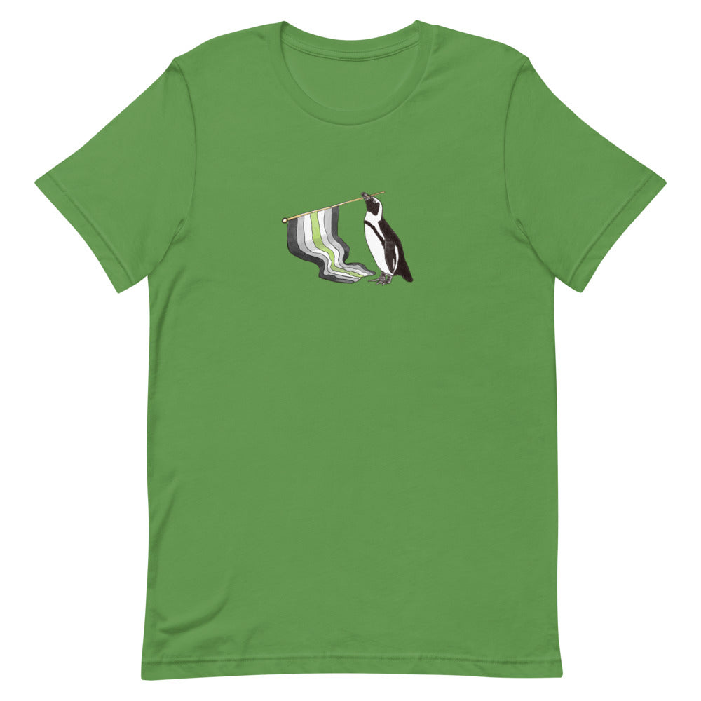 Agender Pride Flag Penguin T-Shirt