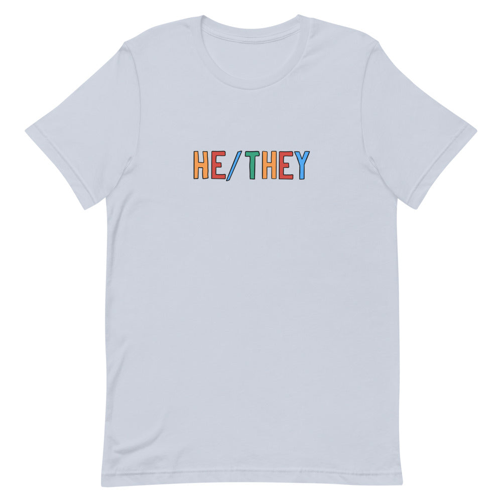 He/They Technicolor T-Shirt