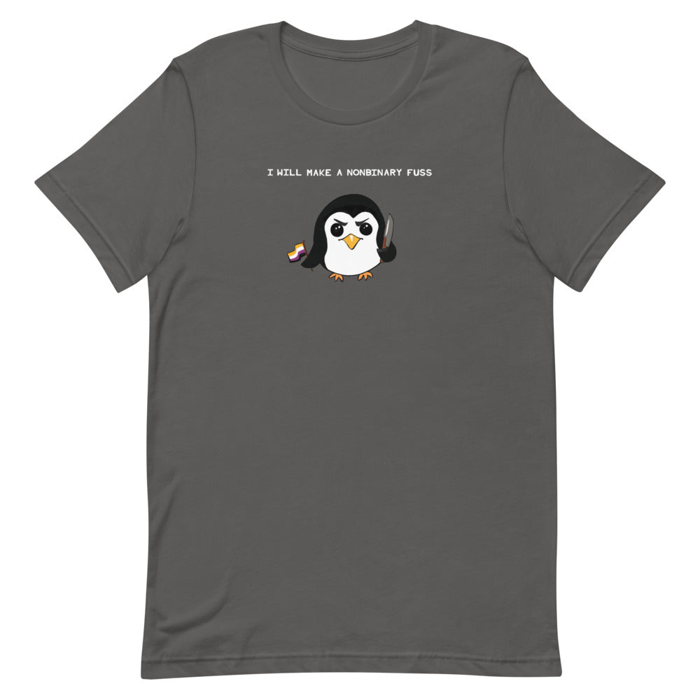 A Nonbinary Fuss Penguin T-Shirt
