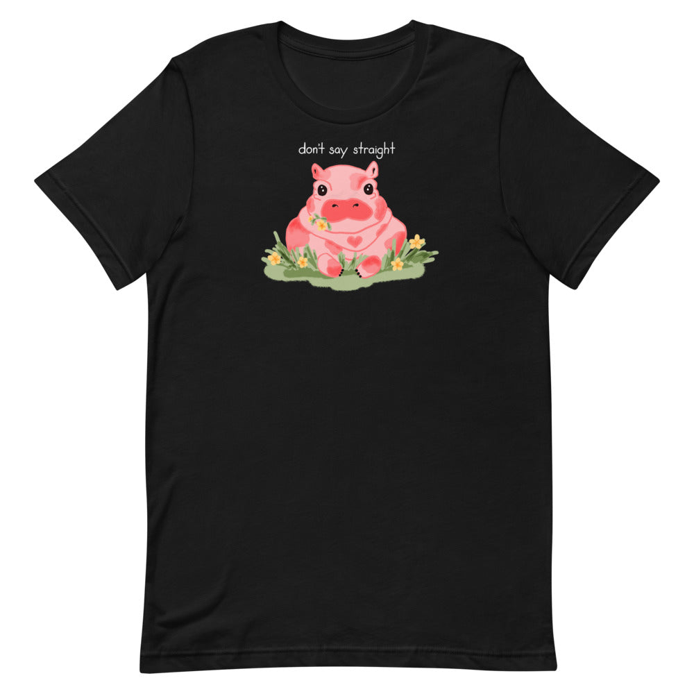 Don't Say Straight, Say Gay Cute Baby Hippo T-Shirt