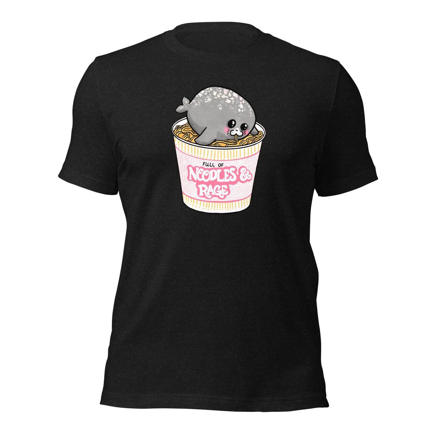 Full of Noodles and Rage cute seal unisex shirt gift chibi funny