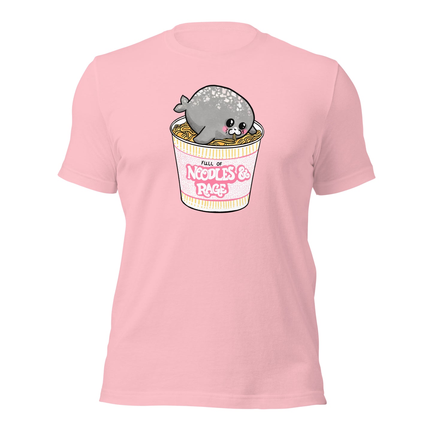 Full of Noodles and Rage cute seal unisex shirt gift chibi funny
