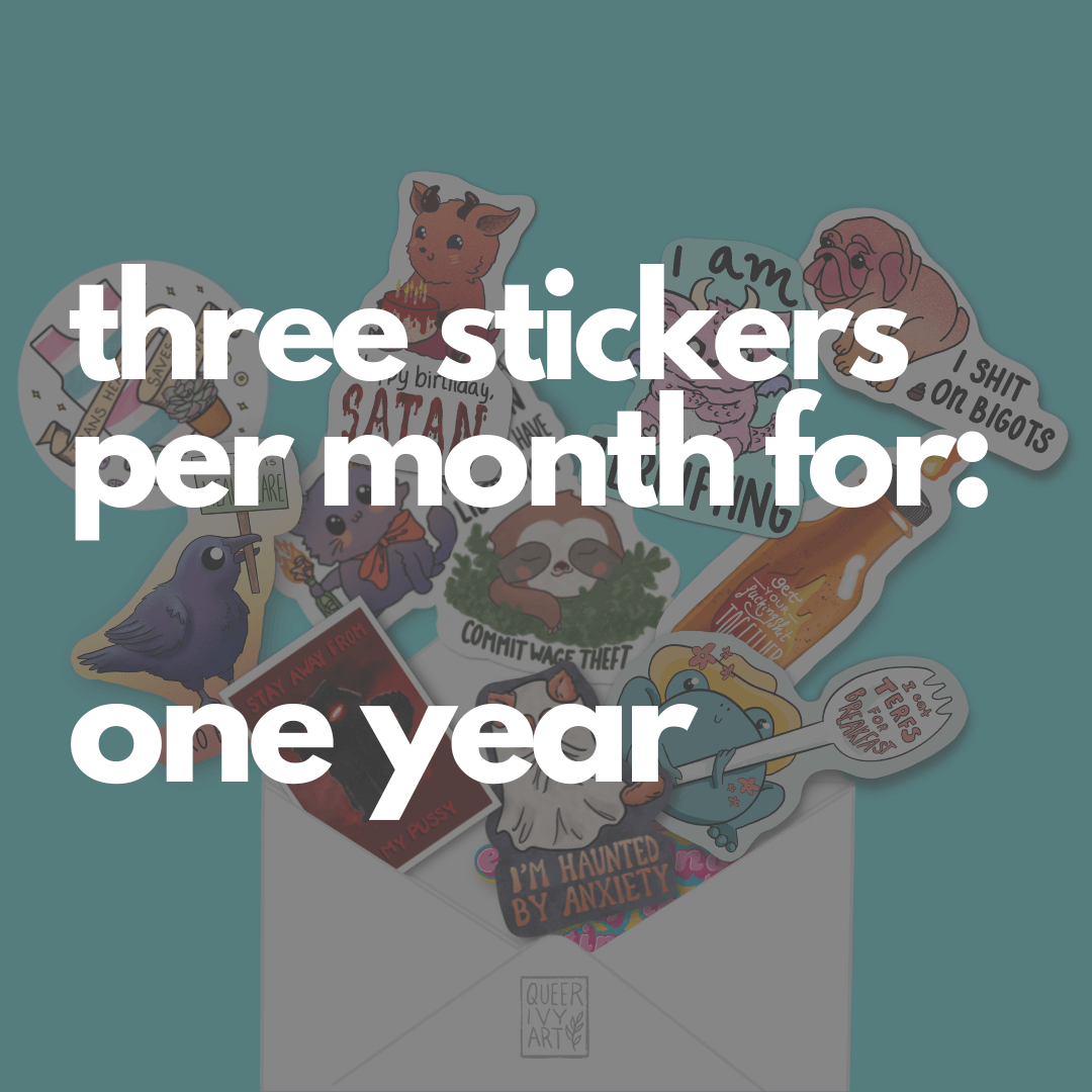 Pre-Paid One Year of Sticker Club